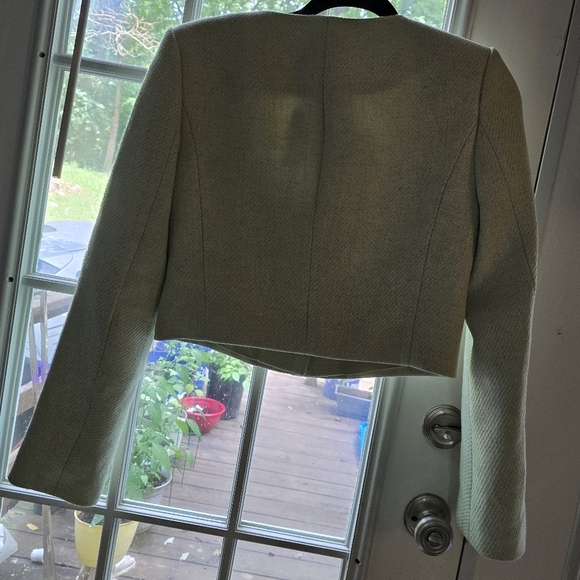 ELODIE Light Green Cropped Blazer Jacket | NWT | Size S - Picture 6 of 7
